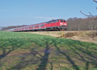 Der Sonderzug zwischen Hrne und Sutthausen (Foto: Lothar Hlsmann)